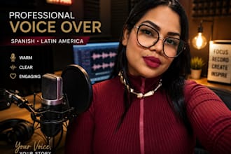 record a professional spanish voice over