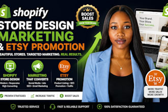 promote shopify store to boost shopify sales, etsy promotion for etsy sales