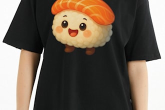 create a custom professional t shirt print design for you