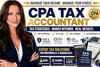be US CPA tax accountant for tax consulting filing, planning, international tax