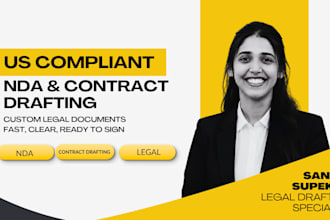 draft a US compliant nda or business contract