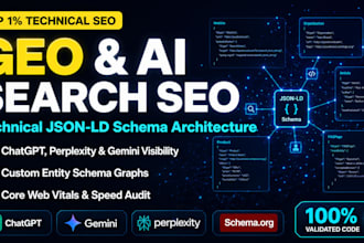 do technical GEO ai search optimization and json ld schema