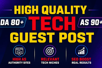 build powerful tech backlinks with premium tech guest posts