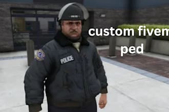 make custom peds, weapon, clothes for fivem, and car mods for gta 5