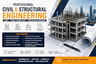 review architect, civil and structural engineer permit drawing in texas forida