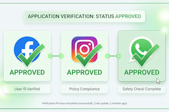 help with facebook approval, instagram, whatsapp apps