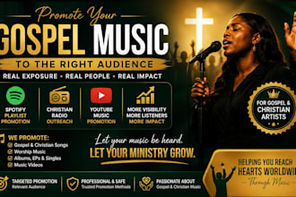 boost gospel music promotion with christian radio spotify and youtube marketing