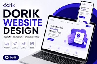build a dorik website, redesign your dorik website and landing page