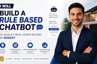 build a rule based chatbot to qualify real estate buyers by budget