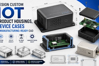 design custom iot product housings, device cases and manufacturing ready cad