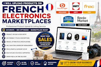 upload products on french electronics boulanger darty fnac, rue du back market