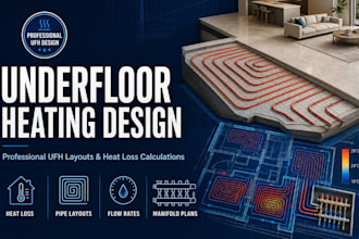 ufh heating design underfloor heating layout heat loss calculation