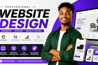 design webador website, hostinger website, webador ecommerce website shift4shop