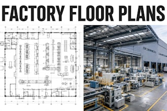 design factory floor plans industrial building permit blueprint package cad