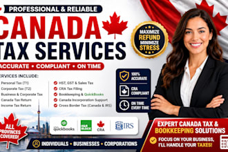 canada tax filing, t1 t2, bookkeeping, hst, gst and corporate tax