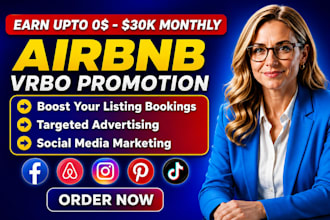 list airbnb promotion, hostaway, airbnb listing, airbnb marketing, booking, vrbo