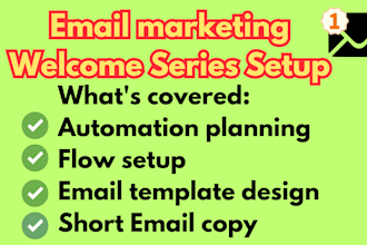 set up a professional email welcome series automation