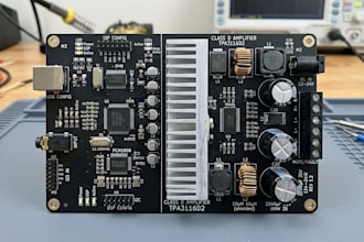 design dsp audio amplifier pcb with class d amplification and dsp pcb