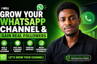 grow 50k whatsapp channel members, boost whatsapp channel followers