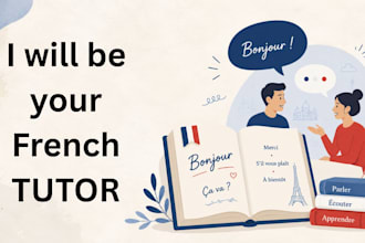 be your online french teacher for speaking, grammar, fluency