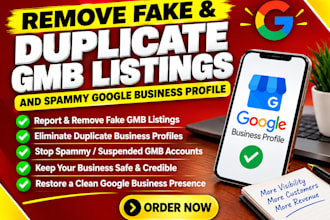 remove fake spam google my business profile report gmb duplicate listing