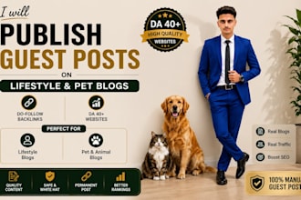 build quality backlinks with lifestyle and pet guest posts
