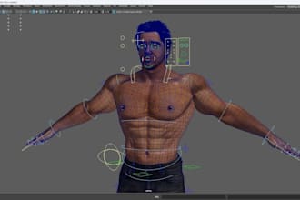 fix rigging weight painting bone deformation issues and retopologize 3d model