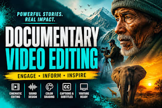 documentary video editor specializing in crime and horror
