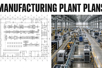 design manufacturing plant floor plans industrial blueprint facility package