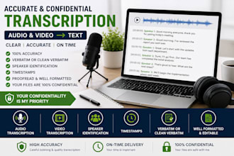accurately transcribe audio and video to text
