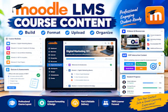 create, upload and customize online course content on moodle, talentlms