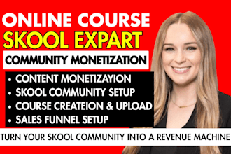 setup skool online community skool monetization funnel skool credit repair