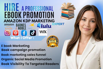 promote and runs amazon KDP ads for amazon kindle books