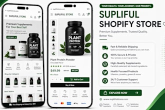 design supliful labels, upload products, build your shopify store