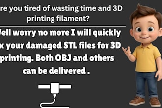 fix and repair your stl file for 3d printing to make it watertight