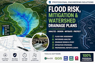 create flood risk, mitigation and watershed drainage plans