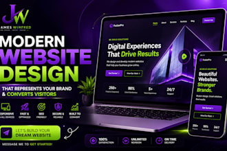 design a modern responsive website for your business