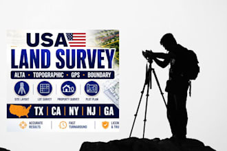 professional topographic survey, site survey, or land survey drafting service