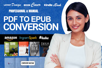 convert PDF to epub word to epub and format your kindle ebook