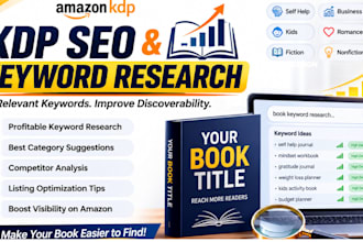 do KDP keyword research and SEO optimization for your book
