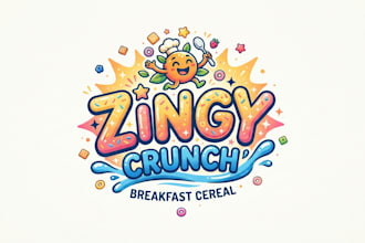 design a fresh and playful cereal logo for your brand