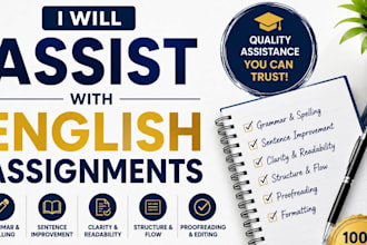 assist with english assignments