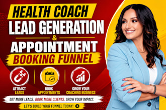 health coach lead generation sales funnel coaching appointment booking funnel