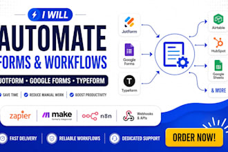 automate jotform google forms airtable and hubspot workflows