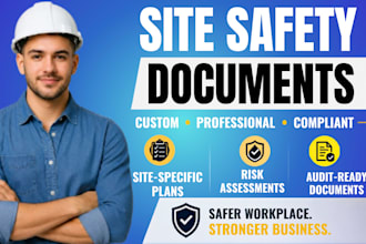 create site specific safety plan, safety manual, sssp, hasp for osha, iso 45001