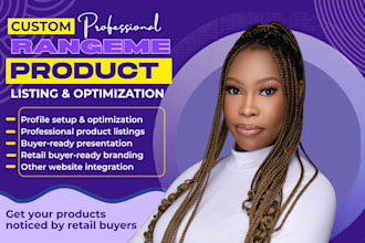 set up and optimize your rangeme supplier profile and product listings