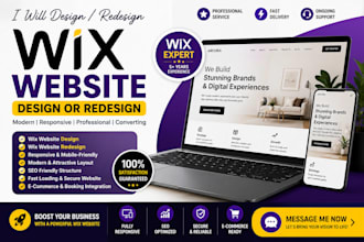 do wix website redesign, wix website design, redesign wix website, wix website