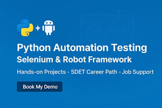 create python test automation scripts for your web testing
