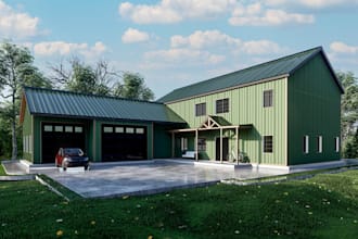 design custom barndominium and barn house floor plans with 3d modeling