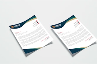 design professional editable letterhead template